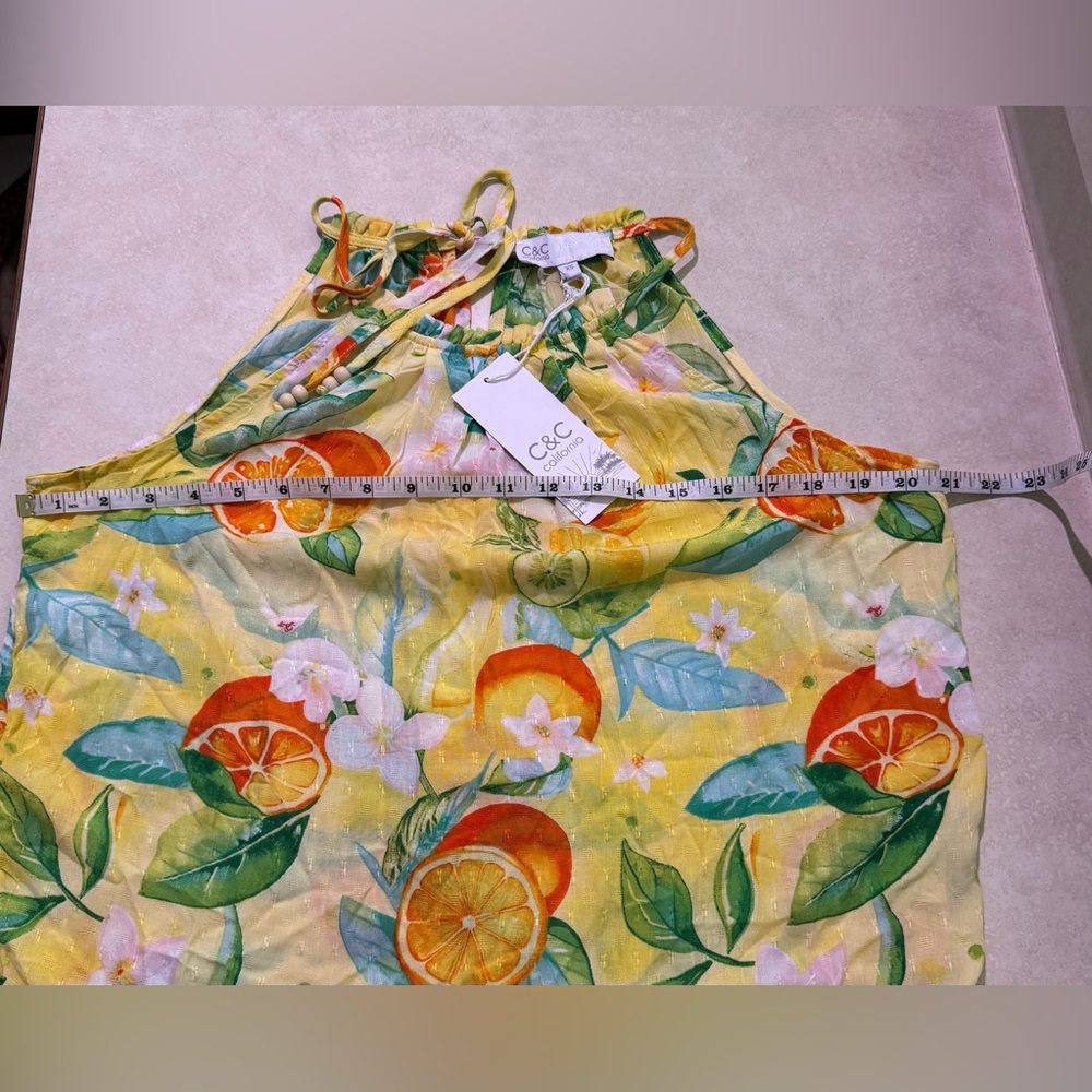 CC California Multicolor Limoncello Rayon Dress NWT - Picture 6 of 6